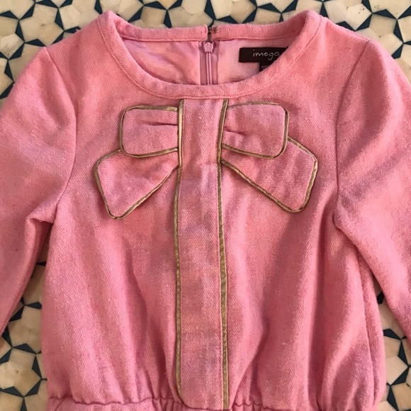 Imoga Pink Knit Holiday Dress size 6 - Picture 2 of 5